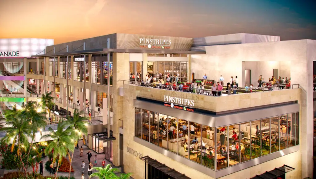 PINSTRIPES TO OPEN BISTRO DINING, BOWLING AND BOCCE CONCEPT IN THE ESPLANADE AT AVENTURA THIS DECEMBER
